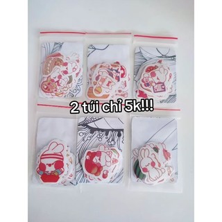 Sticker thỏ trắng đáng yêu
