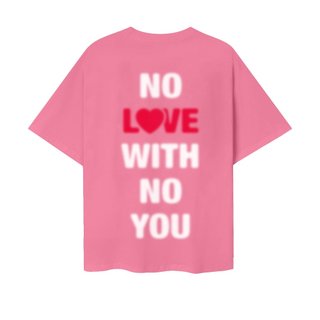 Áo thun nữ No Love màu hồng - Onism Basic Tee