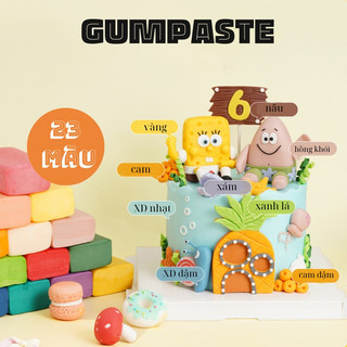 Phụ Kiện Sinh Nhật [FREESHIP❤️] Gumpaste Màu Tạo Hình Trang Trí Bánh Kem (Kẹo Đường 200-600g)