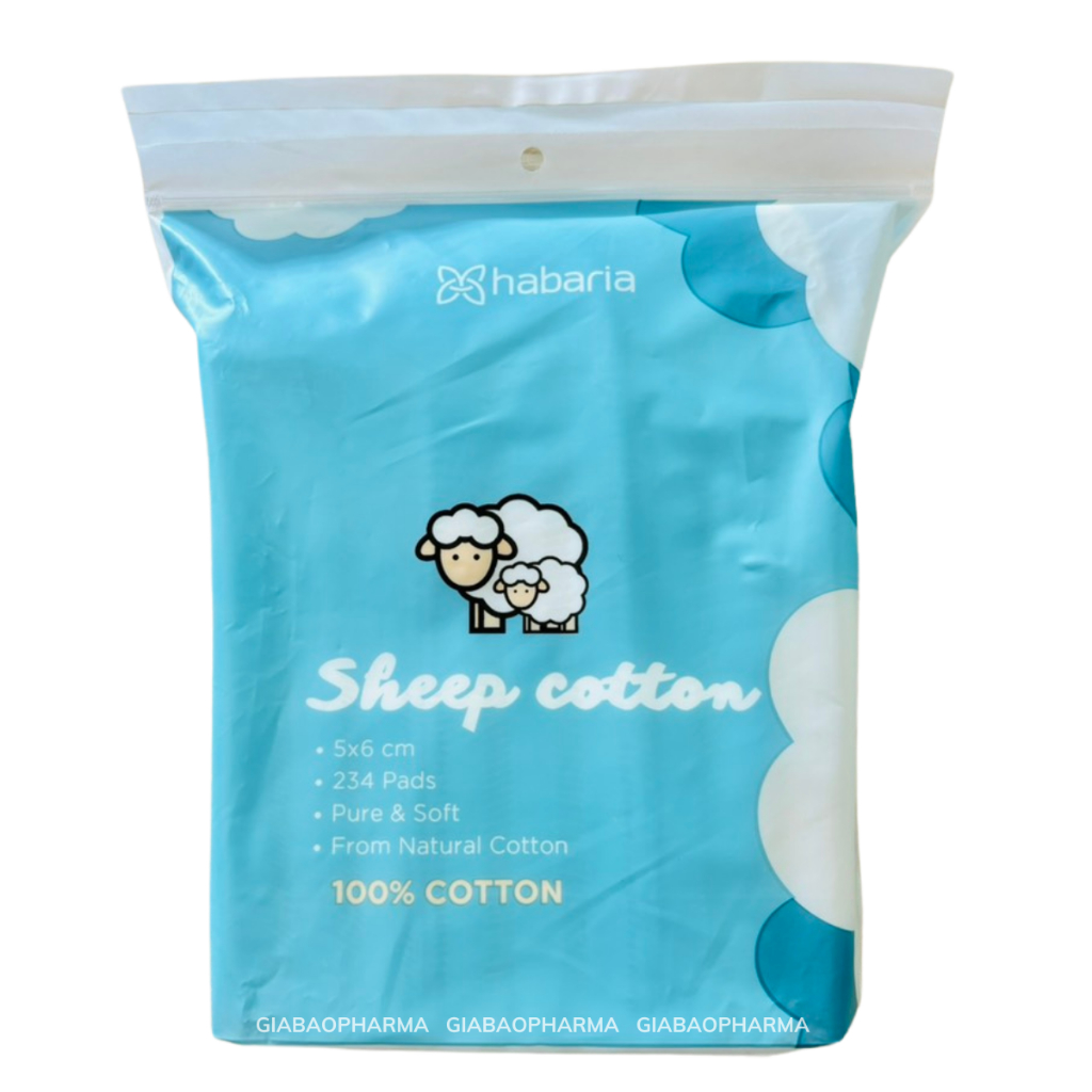 Bông tẩy trang Habaria sheep cotton( 234 miếng)