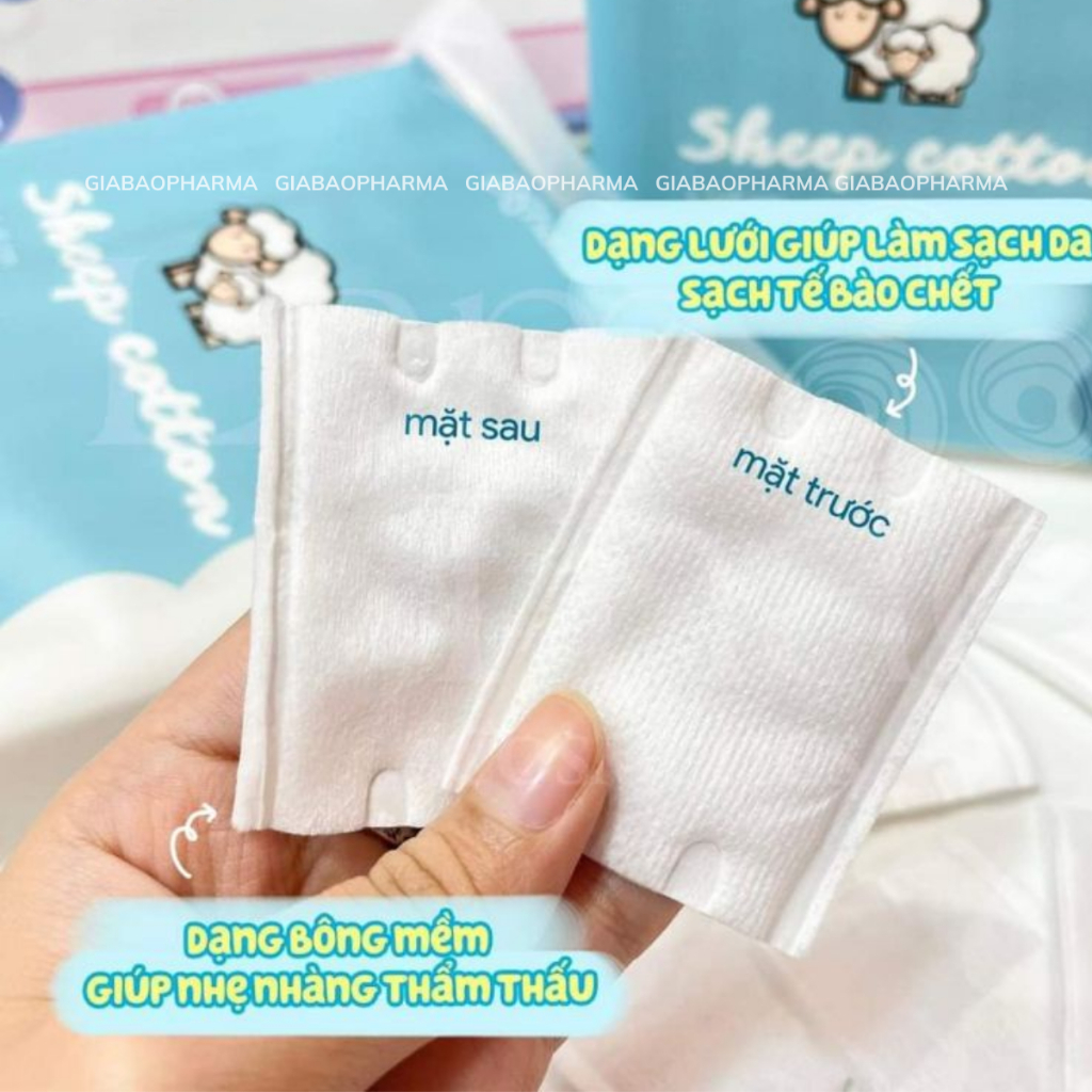 Bông tẩy trang Habaria sheep cotton( 234 miếng)