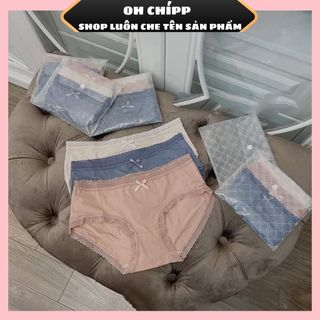 Set 3 quần lót ví su lụa phối ren mềm mịn