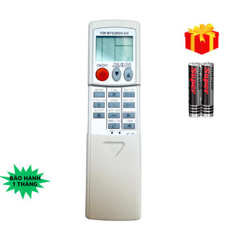 Điều khiển điều hòa Mitsubishi Mã 04 nắp trược, remote máy lạnh Mitsubishi - Tặng kèm pin - GDCT