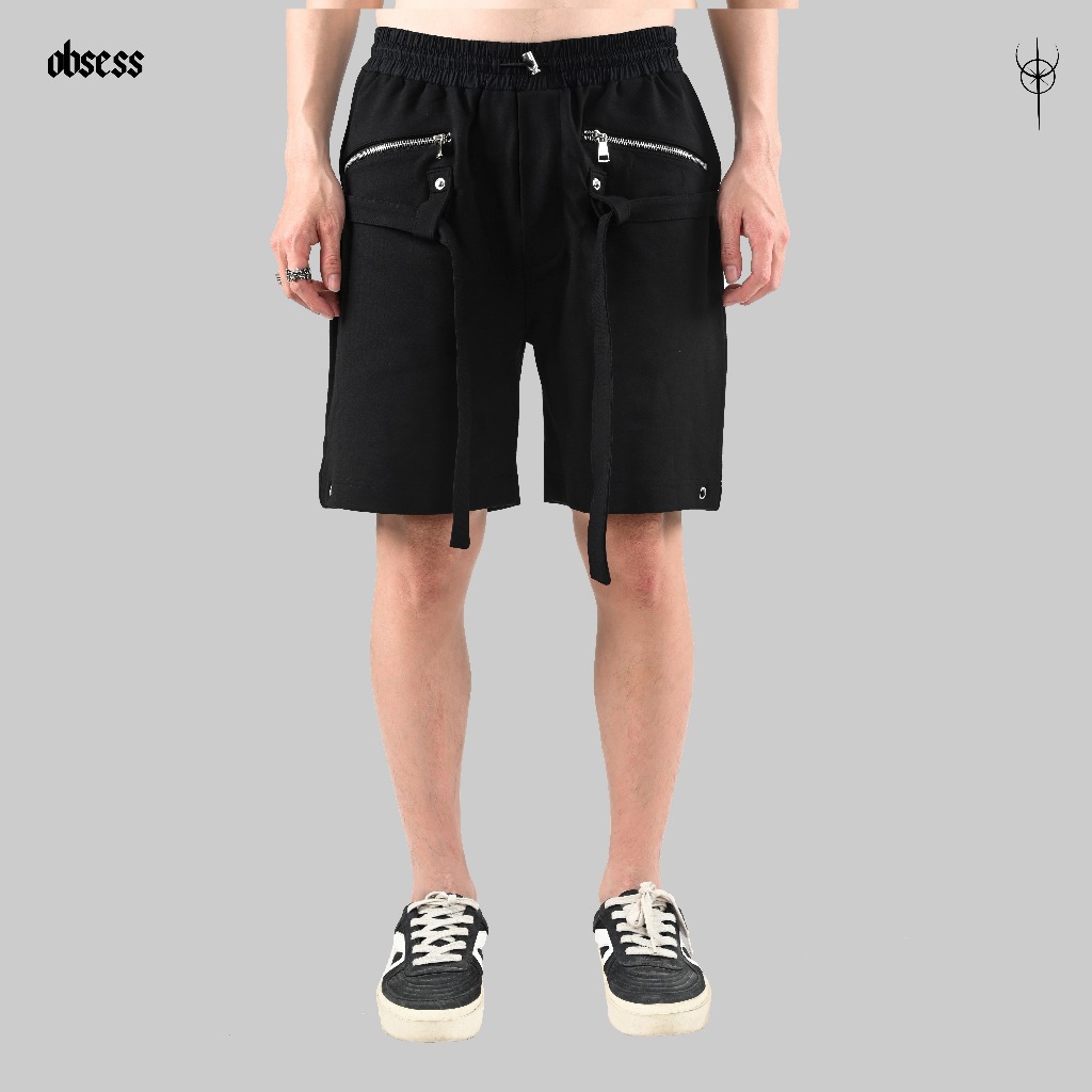 Shorts khóa dây đai OBSESS Brand Metal Buckle Shorts