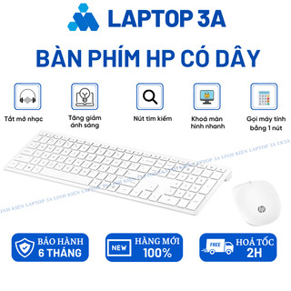 Bàn phím máy tính HP có dây, combo phím chuột laptop không dây cho sinh viên dân văn phòng