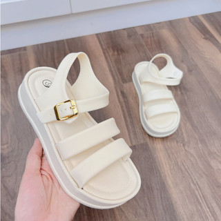 Dép sandal nữ 3TDEP, dép quai hậu nữ bản 2 quai độn đế 3cm chất liệu cao su non, đi chơi, đi học
