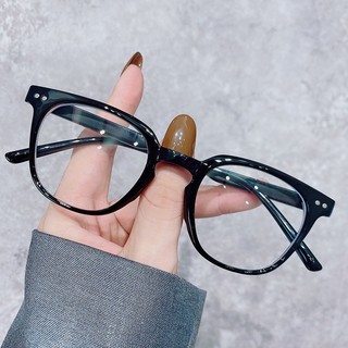 Gọng Kính Cận, Kính Mắt Giả Cận Nam Nữ, Chống Ánh Sáng Xanh, Mắt Vuông Nhỏ Nhựa Dẻo TR90 Đen Bóng - BLUE LIGHT