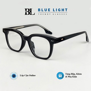 Gọng Kính Cận, Kính Mắt Giả Cận Nam Nữ BLUE LIGHT GM Cao Cấp, Acetate Lõi Thép, Vuông Nhỏ Gọng Dày