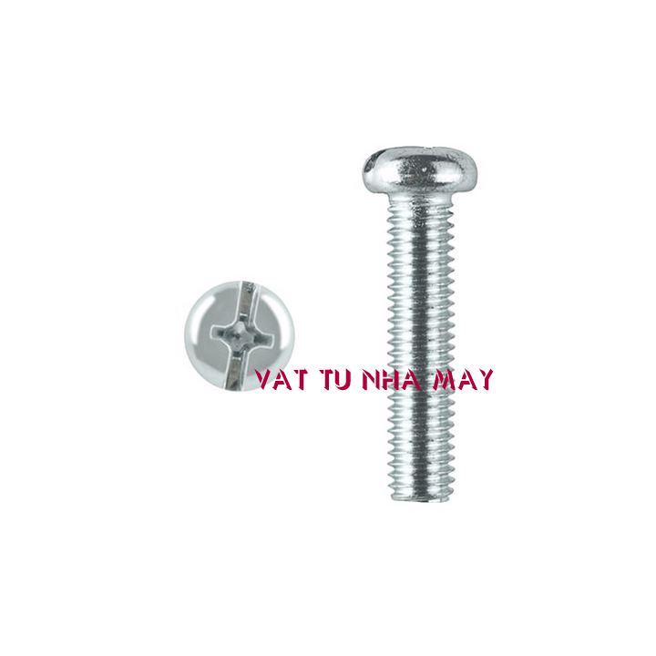 Vít bake đầu tròn thân bulong M6 (50con)