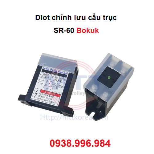 [HCM] Bộ chỉnh lưu cầu trục SR -60 Bokuk - Diot chỉnh lưu phanh động cơ - Diot cầu trục - AC 200/220V - 3A/ 50-60 Hz