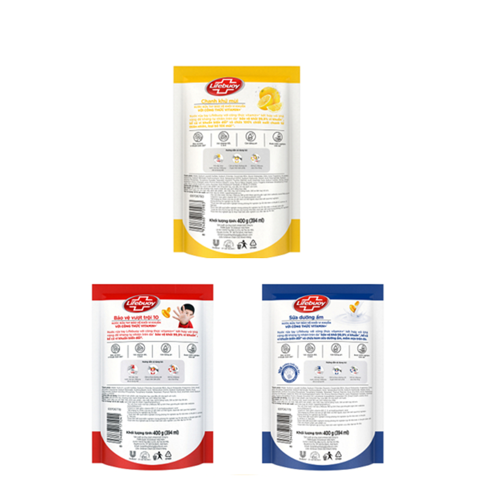 Nước rửa tay sạch khuẩn Lifebuoy Túi 400G | BigBuy360 - bigbuy360.vn