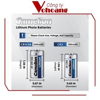 Pin Camelion loại 3V - CR2 (Bạc)