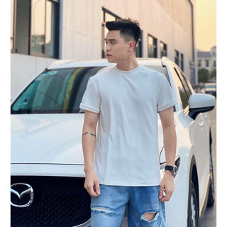 Áo thun nam cổ tròn cao cấp tay ngắn, chất vải cotton thoáng mát