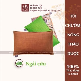 Gối NGẢI CỨU giảm đau cổ gáy, túi chườm bụng kinh dùng lò vi sóng