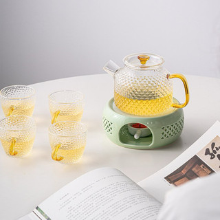 Đế nến bằng sứ màu trắng, xanh lá, đế nến thuỷ tinh, đế đốt nến hâm nóng bình trà, đế đun nóng bình trà
