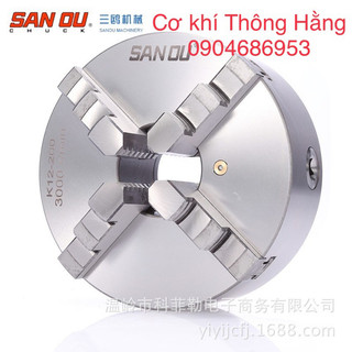 Mâm cặp 4 chấu tự định tâm k12-160, phi 160mm. hiệu sandu chính hãng