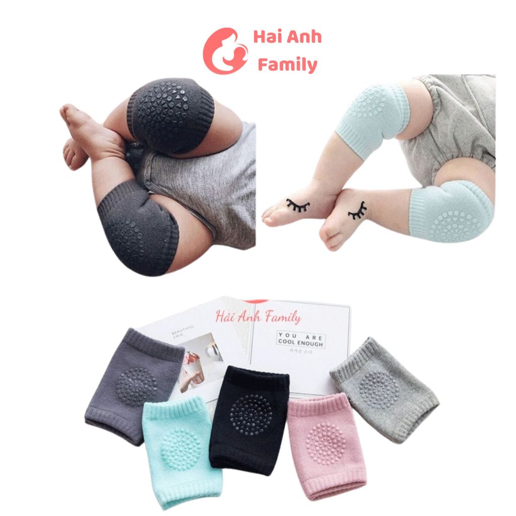 Bọc bảo vệ đầu gối Và chống trượt cho bé tập bò