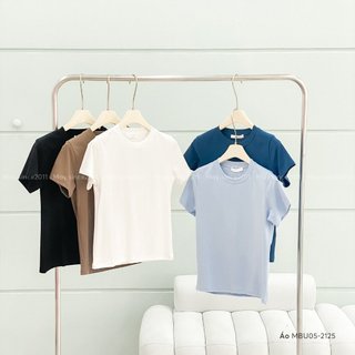 Áo Phông MAY.SINCE2011 Cổ Tròn Cộc Tay Form Vừa Chất Cotton Mềm Mịn MBU05-2125