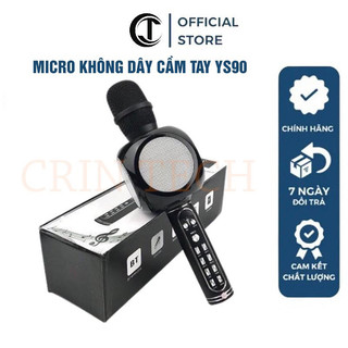 ⚡FREE SHIP⚡ MICRO Không Dây Cầm Tay YS90 - Mic Karaoke Không Dây MINI Bảo Hành 12 Tháng