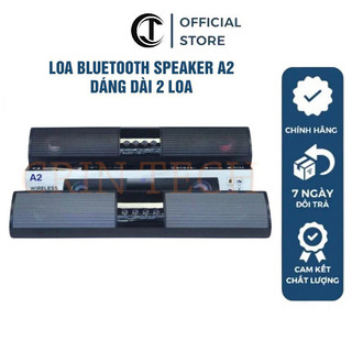 Loa bluetooth speaker A2 dáng dài 2 loa cực đỉnh, kiểu dáng sang trọng hỗ trợ thẻ nhớ, đài FM