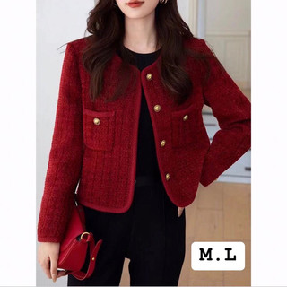 [Sẵn ] Áo khoác dạ Tweed 2 lớp cao cấp nội địa Trung