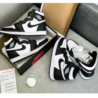 [ Hàng Chính Hãng ] Giày jordan cổ cao, Jordan 1 high, panda cổ cao đen trắng nam nữ size 36-44