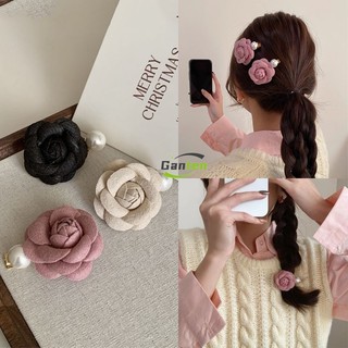 🧚🏻‍♀️ganten🧚🏻‍♀️ 🌸kẹp tóc hoa trà đính ngọc trai thanh lịch 2024
