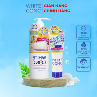 Combo Sữa tắm White Conc 600ml hương chanh + Kem dưỡng ban đêm White Conc
