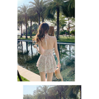 Bikini đồ bơi 1 mảnh, bikini liền váy hàng Quảng Châu (Kèm quần đùi)