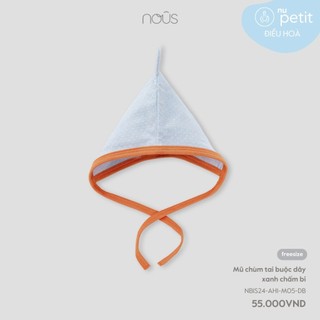 Mũ chùm tai, tròn Nous cho bé trai, bé gái nhiều màu sắc chất mềm mại, kháng khuẩn < 6kg