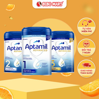 Sữa Bột Aptamil Advanced Anh Tăng Cường Đề Kháng Cho Bé Phát Triển Toàn Diện Số 1 2 3 800g-Bibo Mart