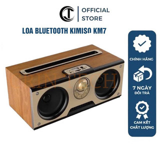Loa bluetooth kimiso km7 cao cấp nghe nhạc hay, loa kimiso km7 thiết kế cổ điển vân gỗ. bảo hành 12 tháng
