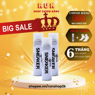 Chai xịt tạo bọt vệ sinh giày Sneaker cao cấp, phụ kiện vệ sinh giày dép, bình xịt bọt tuyết giặt khô giày RUN_SHOP