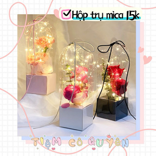Hộp trụ mica chữ nhật