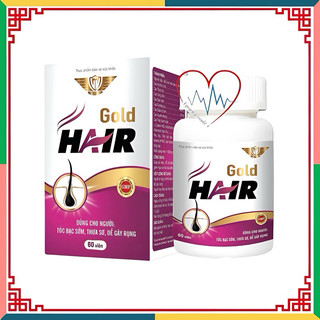 Hair Gold  Kingphar - Hộp 40 Viên - Giúp ngăn ngừa rụng tóc, tóc chắc khỏe, tóc bạc sớm