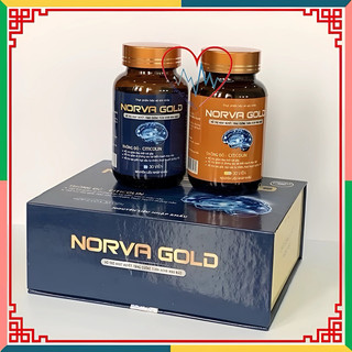 Bổ Não NORVA GOLD - Hộp 2 lọ *30 viên ( sáng/ tối) - Hỗ trợ hoạt huyết, tăng cường tuần hoàn máu não
