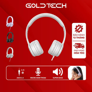 Tai nghe chụp tai Hoco W21 kết nối jack 3.5mm, mút đệm hạn chế âm thanh phát ra, giảm đau tai, dây dài 1.2m