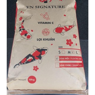 Cám cá Koi 1S AQUA VN SIGNATURE – Bao 10 KG - Thức ăn cá Koi cao cấp Made in Việt Nam