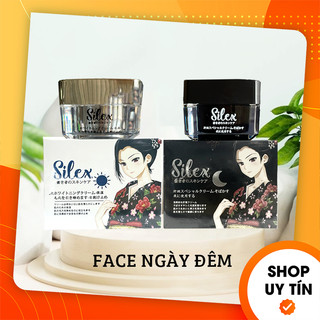  Combo Kem Face Silex Ngày Đêm Chính Hãng - Kem Face Bột San Hô Silex Hủ Trắng Đen