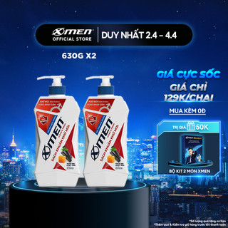 Combo 2 Sữa Tắm XMEN Clean & Fresh Sạch Khuẩn Khử Mùi 630Gx2
