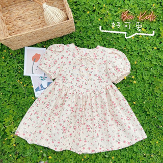 Linen hoa may váy áo đầm