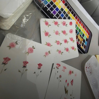 Giấy vẽ màu nước - album bìa giấy nhám tập vẽ màu nước nail
