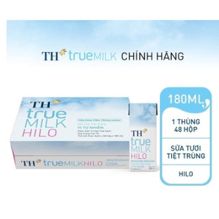 THÙNG 48 HỘP SỮA TƯƠI TỰ NHIÊN TH TRUE MILK HILO