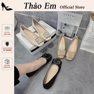 Giày búp bê Nữ đế mềm 2p khuy vuông ( mã A-851 )