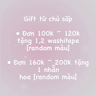 Đơn tặng không bán, vui lòng bỏ giỏ hàng nếu đơn của bạn trên 100k ~ 200k