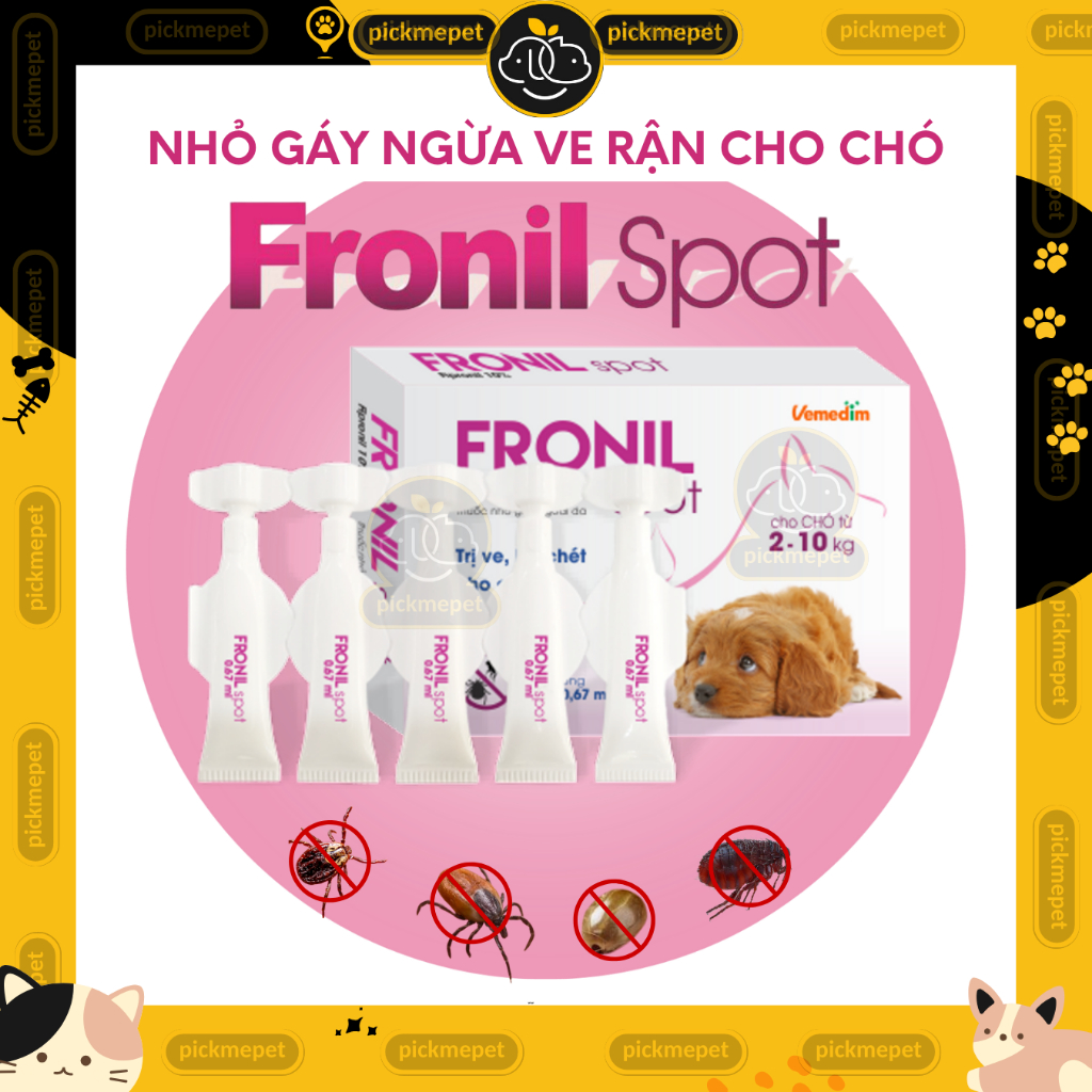 Fronil Spot - Nhỏ gáy ve rận, bọ chét cho CHÓ
