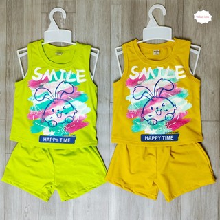 Đồ bộ bé gái 7kg - 20kg, vải thun cotton co giãn, kiểu ba lỗ mát mẻ, dễ thương. Bộ quần áo trẻ em cho bé gái