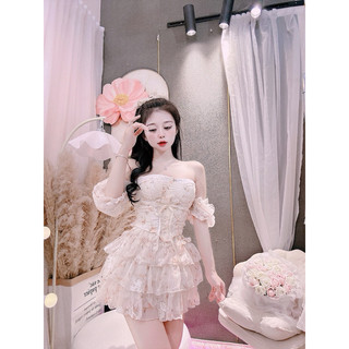 Set Tơ Thêu Hoa Dây Đan Eo Nơ D8