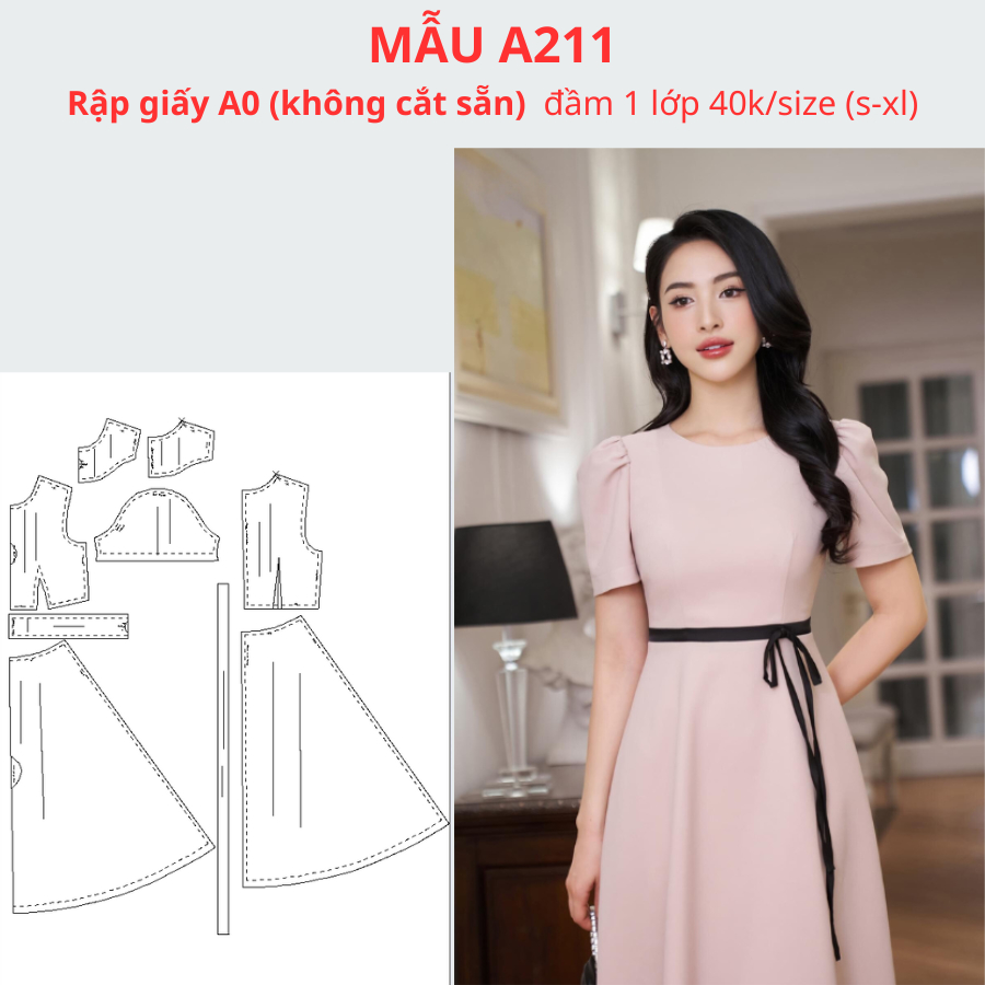 RẬP GIẤY A0 ĐẦM XOÈ A211