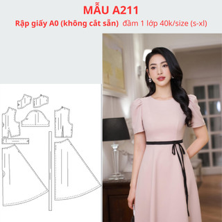 Rập giấy a0 đầm a211